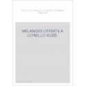 MELANGES OFFERTS A LIONELLO SOZZI.