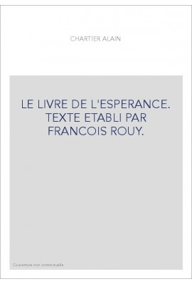 LE LIVRE DE L'ESPERANCE