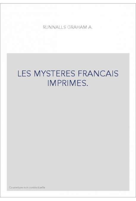 LES MYSTERES FRANCAIS IMPRIMES