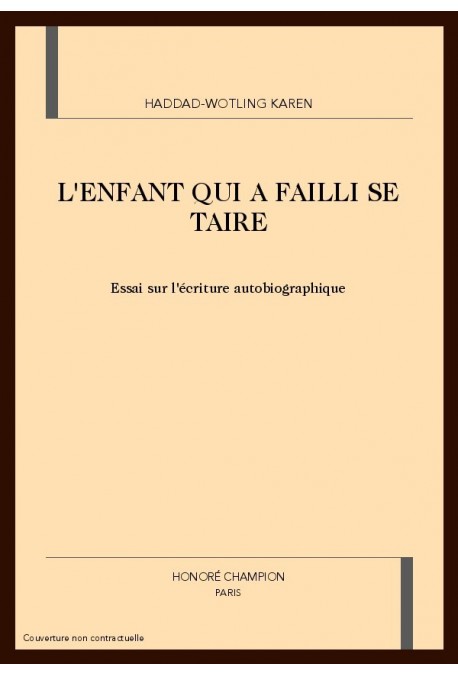 L'ENFANT QUI A FAILLI SE TAIRE
