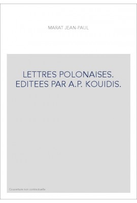 LETTRES POLONAISES. EDITEES PAR A.P. KOUIDIS.