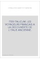ITER ITALICUM. LES VOYAGEURS FRANCAIS A LA DECOUVERTE DE L'ITALIE ANCIENNE.