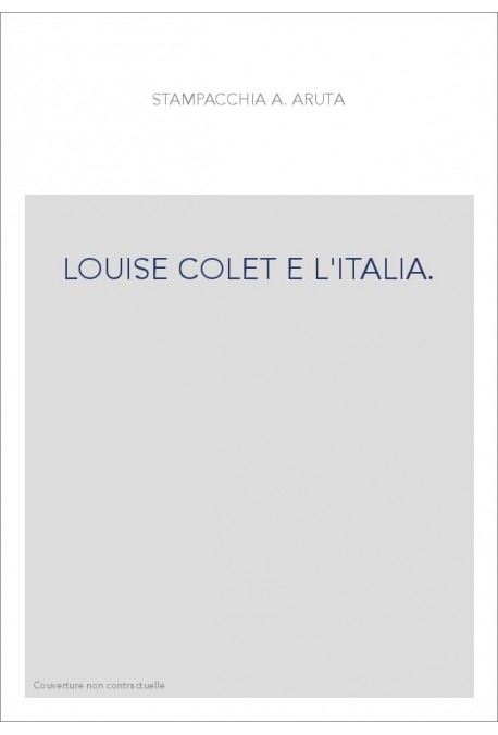 LOUISE COLET E L'ITALIA.
