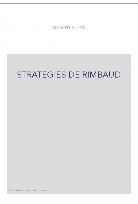 STRATÉGIES DE RIMBAUD