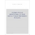 ROLAND A SARAGOSSE. POEME EPIQUE MERIDIONAL DU XIVE SIECLE
