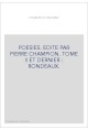 POESIES. TOME II ET DERNIER : RONDEAUX.