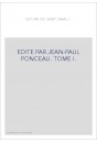 L'ESTOIRE DEL SAINT GRAAL. TOME I