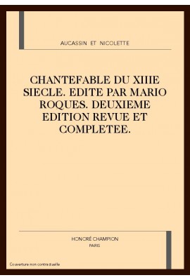 AUCASSIN ET NICOLETTE.