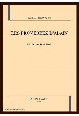 LES PROVERBEZ D'ALAIN
