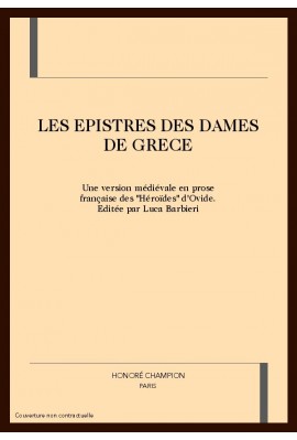 LES EPISTRES DES DAMES DE GRECE