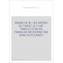 LE ROMAN DE RENART. BRANCHE XI : LES VEPRES DE TIBERT LE CHAT.