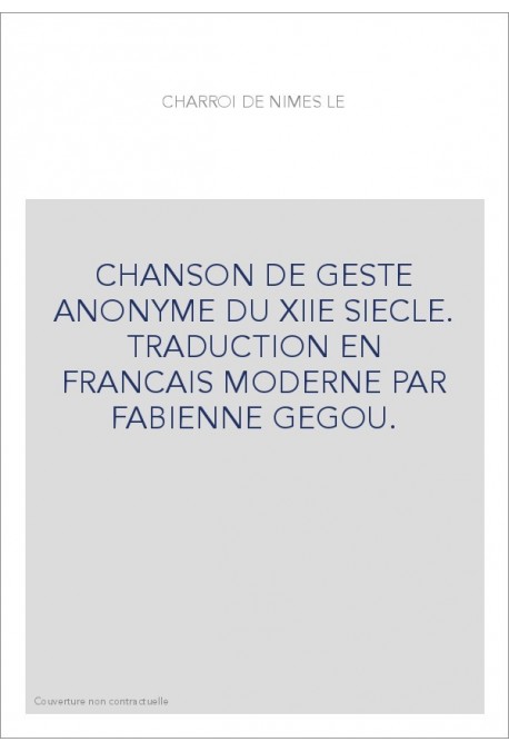 LE CHARROI DE NIMES.