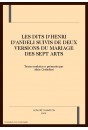 LES DITS D'HENRI D'ANDELI SUIVIS DE DEUX VERSIONS DU MARIAGE DES SEPT ARTS