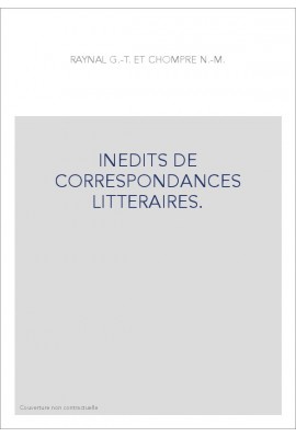 INEDITS DE CORRESPONDANCES LITTERAIRES.