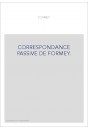 CORRESPONDANCE PASSIVE DE FORMEY.