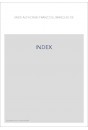 CORRESPONDANCE. TOME XXVI. INDEX