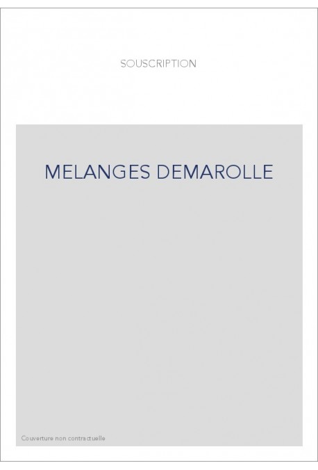 MELANGES DEMAROLLE