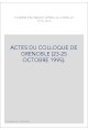 HOMERE EN FRANCE APRES LA QUERELLE (1715-1900). ACTES DU COLLOQUE DE GRENOBLE (23-25 OCTOBRE 1995).