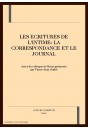 LES ECRITURES DE L'INTIME:LA CORRESPONDANCE ET LE JOURNAL