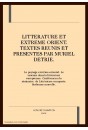 LITTERATURE ET EXTREME ORIENT. LE PAYSAGE EXTREME-ORIENTAL, LE TAOISME DANS LA LITT. EUROPEENNE.