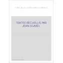 CONDILLAC ET LES PROBLEMES DU LANGAGE. TEXTES RECUEILLIS PAR JEAN SGARD.