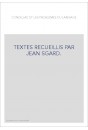CONDILLAC ET LES PROBLEMES DU LANGAGE. TEXTES RECUEILLIS PAR JEAN SGARD.