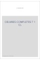 OEUVRES COMPLETES T1 : CORRESPONDANCE I (1753-1766)