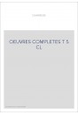 OEUVRES COMPLETES T5 : CORRESPONDANCE V (1795-1799)