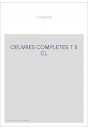 OEUVRES COMPLETES T8 : ROMANS, CONTES ET NOUVELLES I (1763-1797)