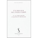 ETUDES SUR FRA PAOLO SARPI ET AUTRES ESSAIS ITALIENS ET FRANCAIS.