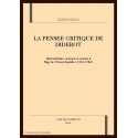LA PENSEE CRITIQUE DE DIDEROT
