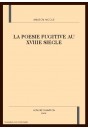 LA POESIE FUGITIVE AU XVIIIE SIECLE