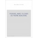 POESIES, AVEC GLOSES DE PIERRE BEAUSIRE.