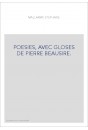 POESIES, AVEC GLOSES DE PIERRE BEAUSIRE.