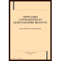 APPROCHES CONTRASTIVES EN LEXICOGRAPHIE BILINGUE
