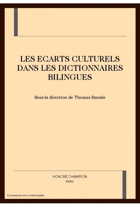 LES ECARTS CULTURELS DANS LES DICTIONNAIRES BILINGUES