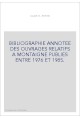 BIBLIOGRAPHIE ANNOTEE DES OUVRAGES RELATIFS A MONTAIGNE PUBLIES ENTRE 1976 ET 1985.