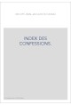 GROUPE JEAN-JACQUES ROUSSEAU. INDEX DES CONFESSIONS.