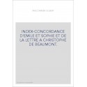 INDEX-CONCORDANCE D'EMILE ET SOPHIE ET DE LA LETTRE A CHRISTOPHE DE BEAUMONT.