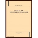 MANUEL DE LINGUISTIQUE ROMANE
