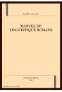 MANUEL DE LINGUISTIQUE ROMANE