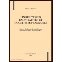 LINGUISTIQUES ENONCIATIVES ET COGNITIVES FRANCAISES