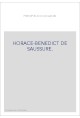 HORACE-BENEDICT DE SAUSSURE.