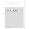 HORACE-BENEDICT DE SAUSSURE.