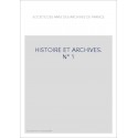 HISTOIRE ET ARCHIVES, JANVIER-JUIN 1997.