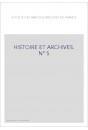 HISTOIRE ET ARCHIVES, JANVIER-JUIN 1999.