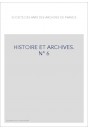 HISTOIRE ET ARCHIVE, JUILLET-DECEMBRE 1999