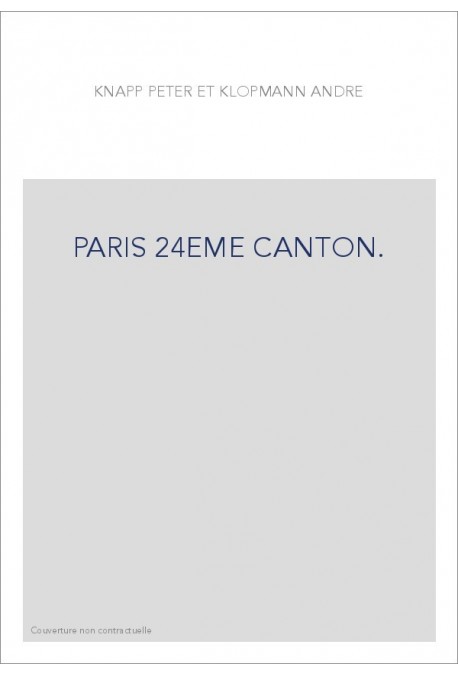 PARIS 24EME CANTON.