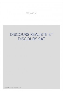 DISCOURS REALISTE ET DISCOURS SAT