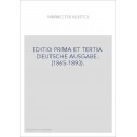 EDITIO PRIMA ET TERTIA. DEUTSCHE AUSGABE. (1865-1893).
